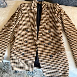 Zara Checkered Blazer